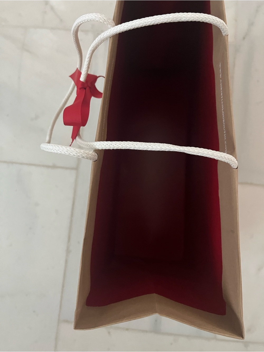 Christian Louboutin Tan Shopping Tote with Red Interior - Picture 4 of 7